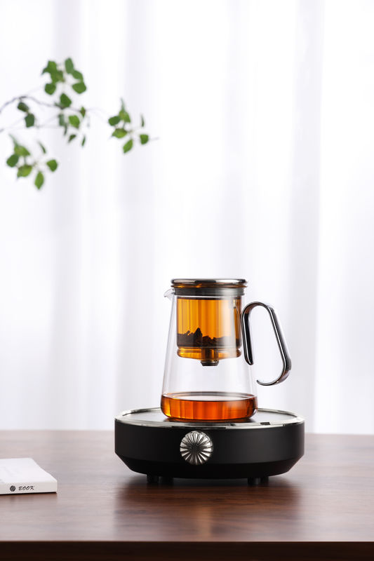 Countertop Loose Leaf Glass Infuser Teapot Kettle for Cafes Coffee Shops