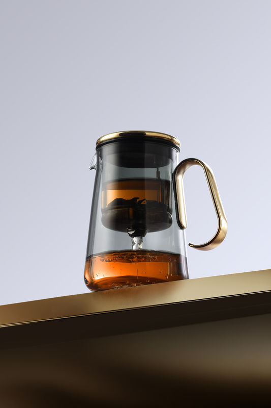 Countertop Loose Leaf Glass Infuser Teapot Kettle for Cafes Coffee Shops