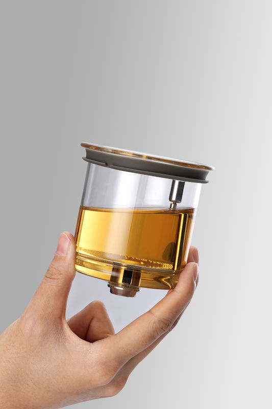 Countertop Loose Leaf Glass Infuser Teapot Kettle for Cafes Coffee Shops