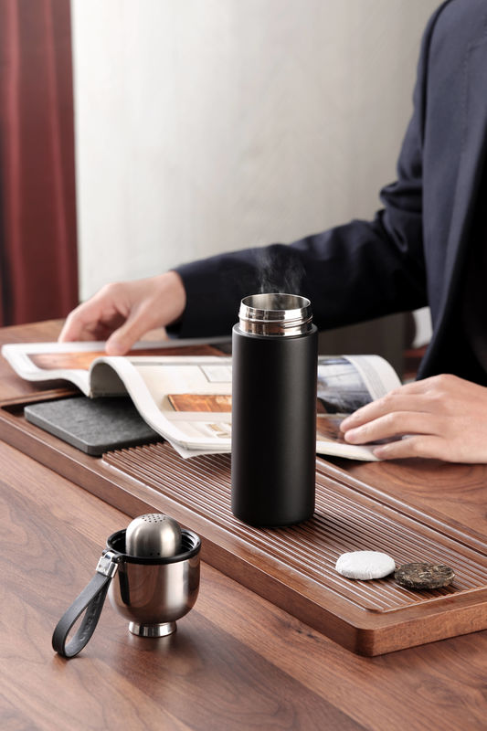 Portable Magnetic Filter Double Wall Glass Tea Infuser Water Bottle ODM