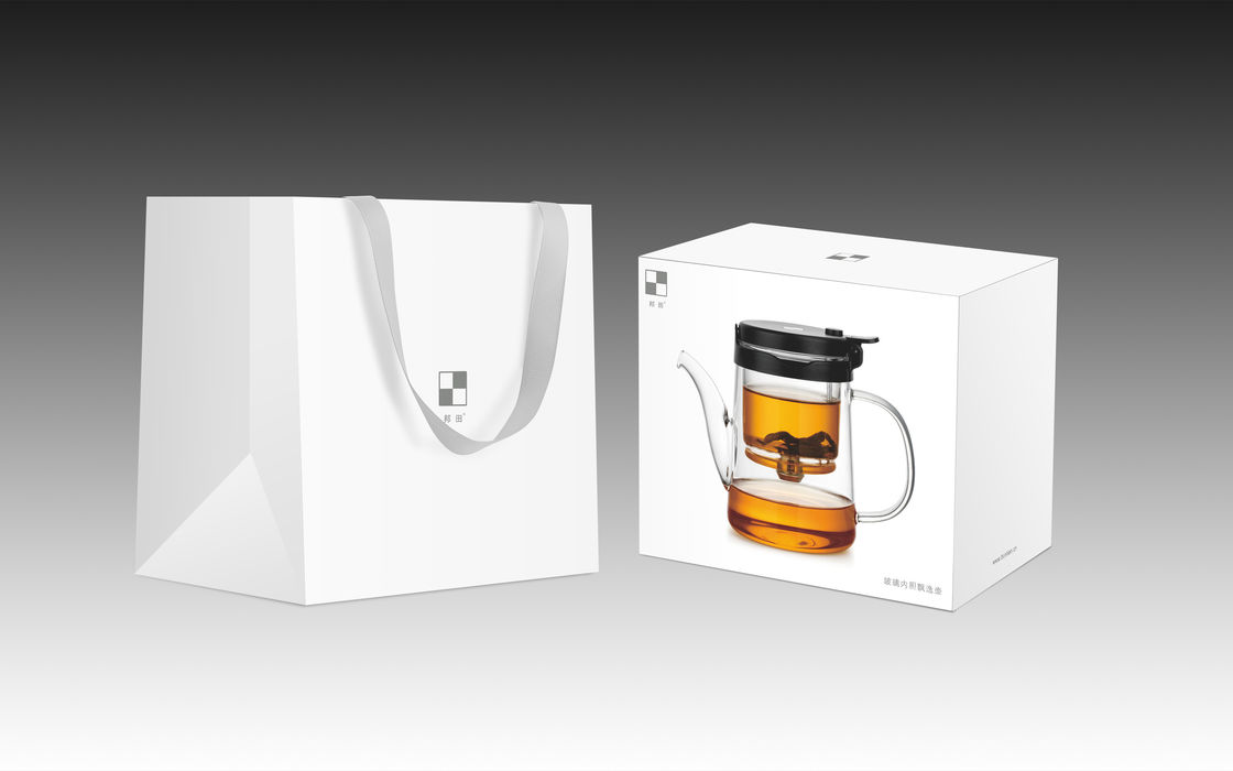 Gongfu Press Art Loose Tea Glass Infuser Teapot With Glass Filter Food Grade PP