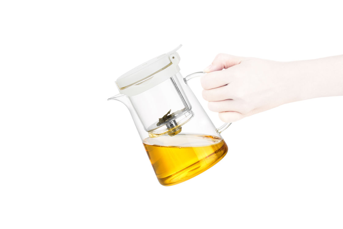 Sustainable Clear Tea Infuser Glass Teapot 304SUS Strainer Filter
