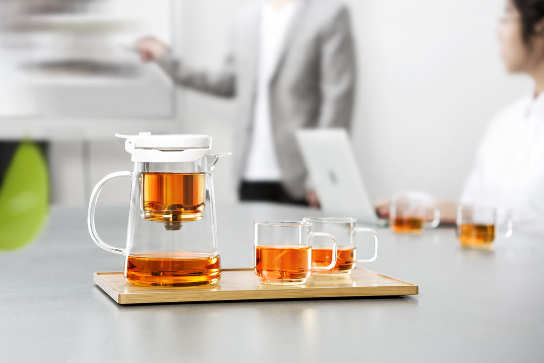 Sustainable Clear Tea Infuser Glass Teapot 304SUS Strainer Filter