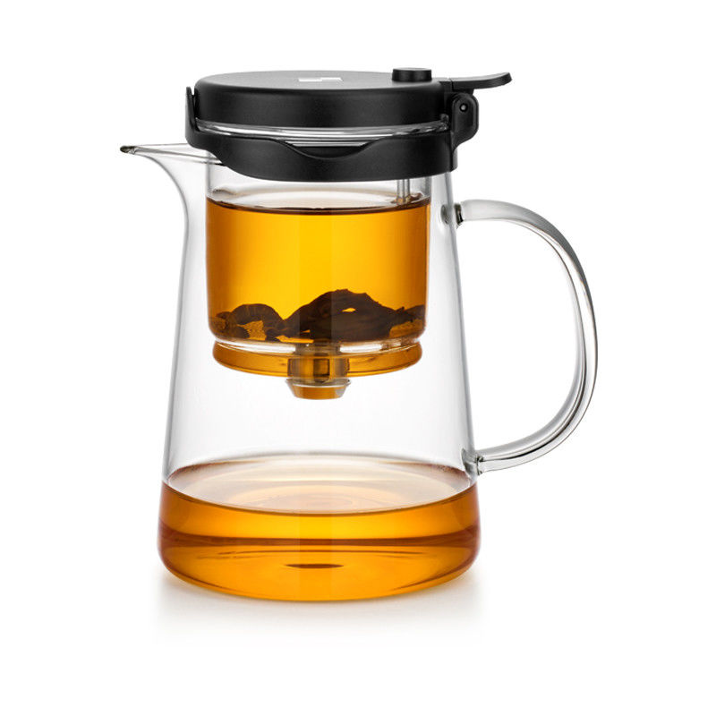 Small High Borosilicate Tempered Glass Teapot With Infuser Mesh Filter 750ml