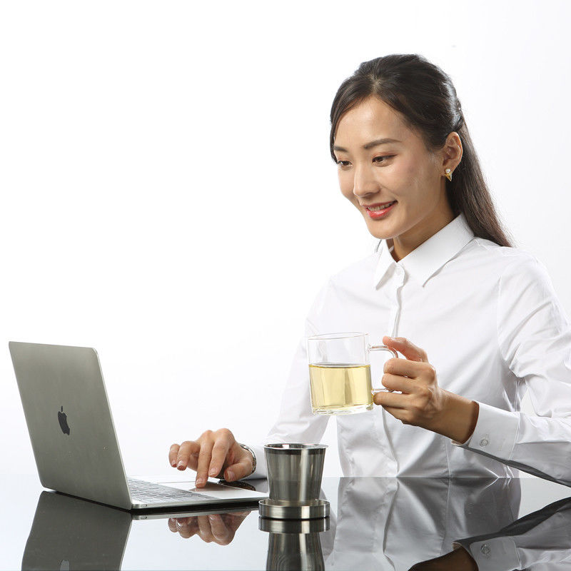 Office Espresso Coffee Borosil Glass Tea Cups Portable 350ml With Infuser Handles