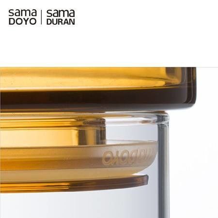 Samadoyo small Food Storage Glass Canister Set Tea Leaves jars With Lid 300ml-1380ml