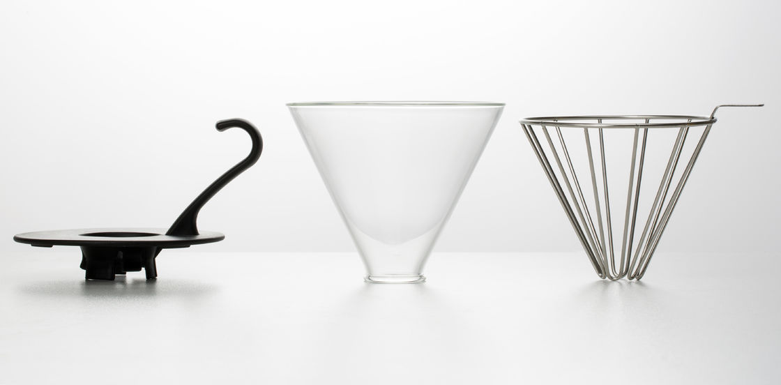 Reusable 304SS Paperless Coffee Dripper Filter For Manual Pour Over Cup