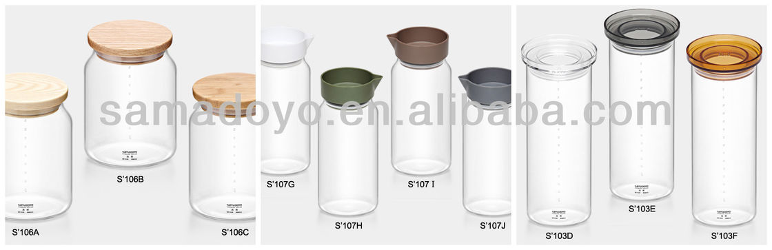 High Borosilicate Glass 2 Gallon Glass Canister Bamboo Lid Dried Fruit Coffee Storage