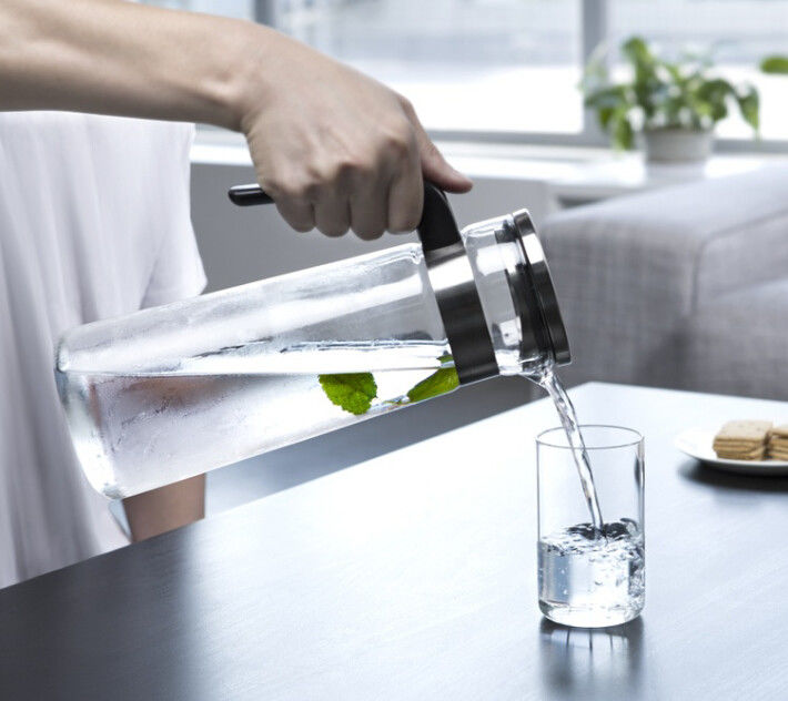 Household 1.5L Glass Water Filter Pitcher Cold Kettle Heat Resistant