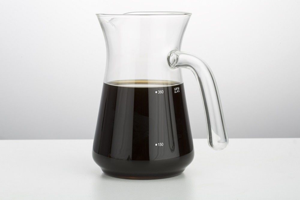 360ml Glass Pour Over Slow Hand Drip Coffee Equipment Pot Paperless Filter