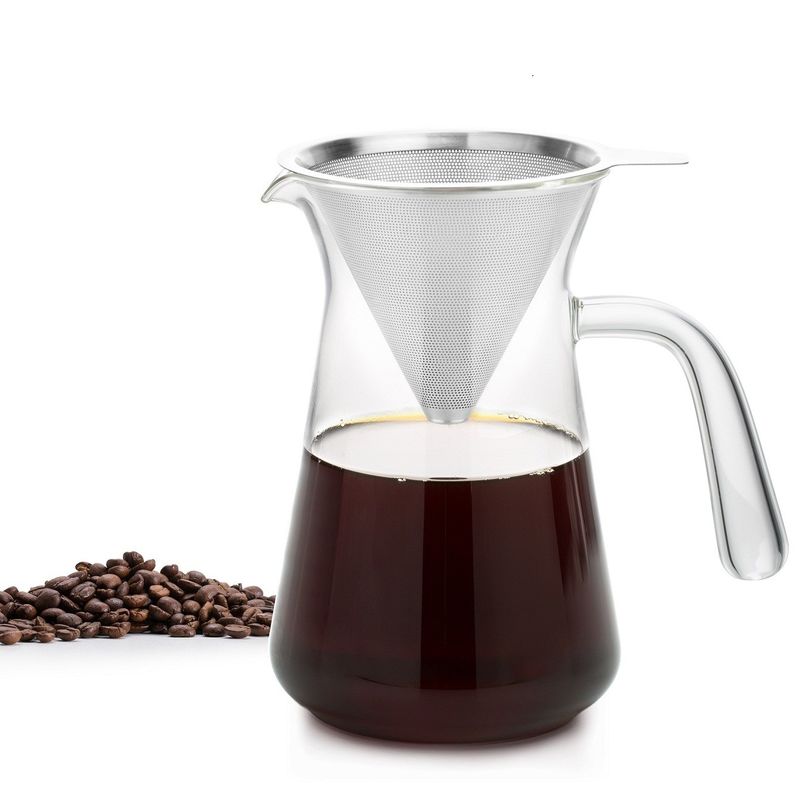 ODM 600ml Portable Pour Over Hand Drip Coffee Maker With Filter