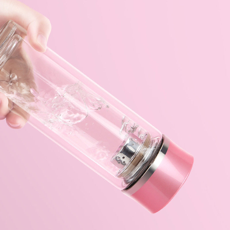 300ml Clear Glass Water Pitcher Bottle Jug With Tea Infuser filter Strainer Travel Essential