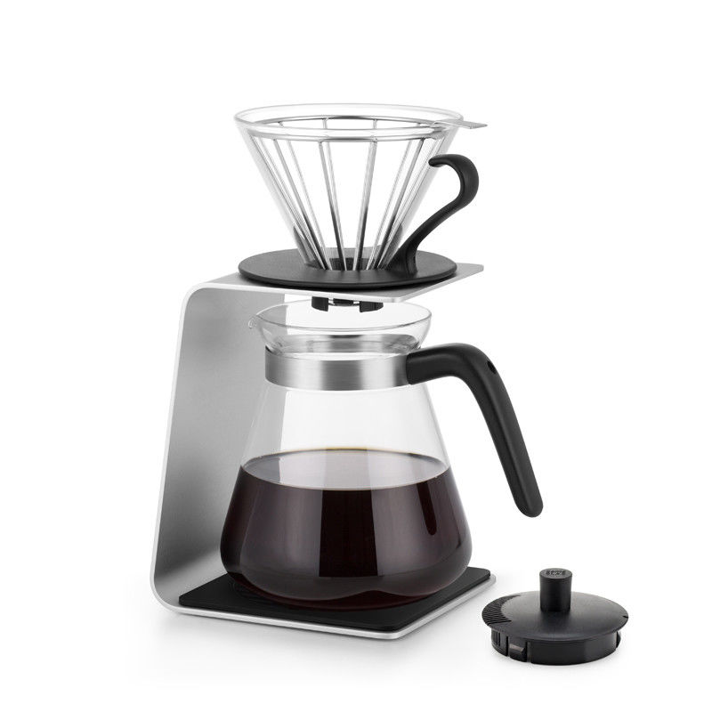 Handmade Pour Over Drip Kettle Coffee Maker 800Ml With Stainless Steel Lid Heat Resistant