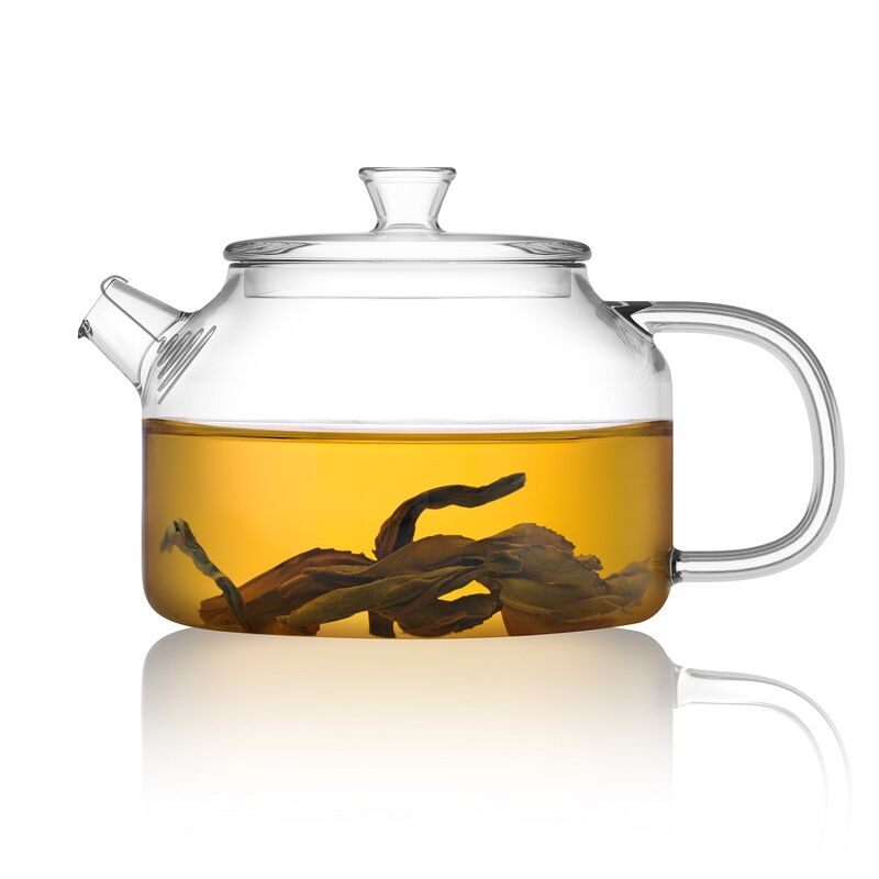 2024 Hot Selling High Borosilicate Glass Teapot Eco-Friendly Minimalist Design for Home Office Travel Coffee & Tea Drinkware