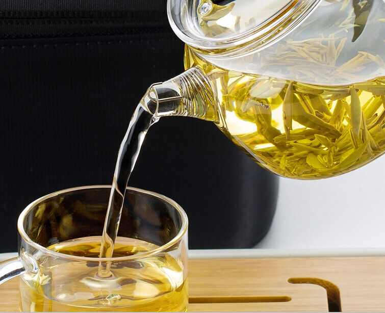 Popular Heat-Resistant Portable Glass Tea Set Household Glass Water Bottle Teapot Tea Set With Custom Print Logo