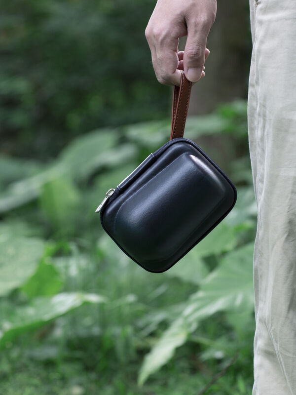 New Design Samadoyo Portable Travel Bag Tea Set Glass Teapot Two Tea Cups Portable Tea Set with Travelling Bag