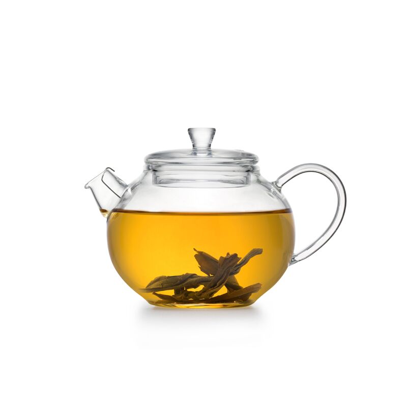 180ml Travel Tea Set Glass Three Tea Cups One Tea Jar Glass Teapot Set with Travel Bag with Tray